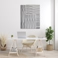 thumbnail image 2 of Stupell Industries Dominant Patterned Perpendicular Lines Modern Minimal Abstraction, 36 x 48, Designed by Leah Straatsma, 2 of 6