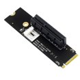 thumbnail image 1 of NGFF M.2 to PCI-E 4X Riser Card M2 M Key to PCIe X4 Adapter with LED Indicator SATA Power Riser for, 1 of 5
