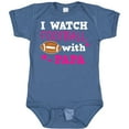 thumbnail image 3 of Inktastic I Watch Football with My Papa Girls Baby Bodysuit, 3 of 5