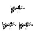 thumbnail image 4 of Redempat Metal Smooth Line Plant Wall Brackets Wide Application In Park Iron Made Waterproof Plant Hangers Style A 3Set, 4 of 6