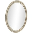 thumbnail image 6 of DecMode 44" x 44" Brown Washed Beaded Wall Mirror, 6 of 12