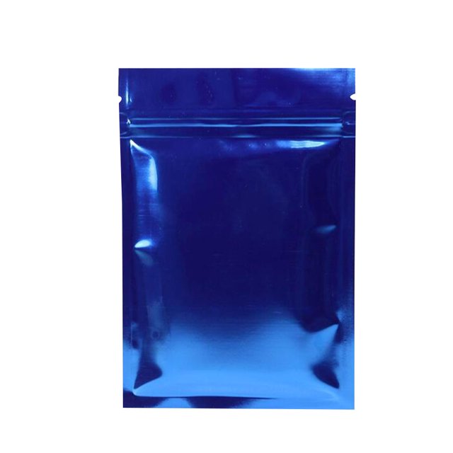 FELTECHELECTR 100 bolsas de aluminio con cierre hermético, reutilizables, para café, galletas y otros alimentos (azules)