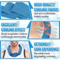 thumbnail image 6 of Cooling Neck Wraps - Cooling Towels with Ice Polymer, Breathable Soft Neck Coolers for Summer Heat Sports Gym Workout Men Women Gifts, Orange, 6 of 8