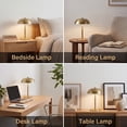 thumbnail image 6 of DAYBETTER Cordless Table Lamp, Brass Rechargeable Desk Light with Stepless Brightness, 3 Colors Temperture Lamp for Modern Office Home Decor, 6 of 7