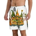 thumbnail image 2 of Goofa Thanksgiving Truck Printed Mens Swim Trunks Summer Quick Dry Short Beach Swimwear Bathing Suits-3X-Large, 2 of 9