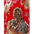 thumbnail image 2 of Wiley, Marta 15x18 Gold Ornate Wood Framed with Double Matting Museum Art Print Titled - African VII Red-Beige, 2 of 4