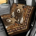 thumbnail image 5 of Pzuqiu Vintage Bear Auto Seat Covers Full Set Front Seats and Rear Bench Cover Protector Easy to Install Breathable Seat Cover Universal Fit for Most Vehicle, 5 of 7