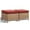 BTH/Red, variant on Bellefurn Outdoor Ottomans for Patio Set of 2,PE Wicker Steel Frame Outdoor Foot Rest with Removable Cushions for Patio Furniture Sets All Weather Rattan Footstool Ottoman for Balcony Backyard