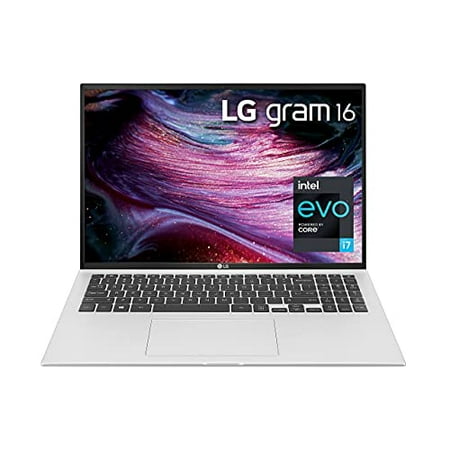 LG Gram 16Z90P - 16" WQXGA (2560x1600) Ultra-Lightweight Laptop, Intel evo with 11th gen CORE i7 1165G7 CPU , 16GB RAM, 1TB SSD, Alexa Built-in, 22 Hours Battery, Thunderbolt 4, Silver - 2021 (used