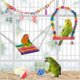 thumbnail image 5 of Parrot Bird Educational Toy Bird Cage Colorful Climbing Standing Rings for Macaws and Similar Sized Pet Birds, 5 of 5