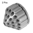 thumbnail image 3 of Uxcell 2pcs Rotating Burring Holder 35 Holes 360 Degree Rotating Mandrel Drill Holder, Grey, 3 of 6