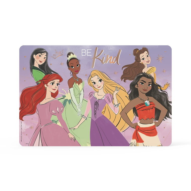 Princess Reusable Plastic Kids Placemat - 17.6 - Walmart.com