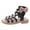 Black, variant on Tosmy Girls Sandals Children Shoes High Top Flat Sandals Roman Sandals Big Children Summer Sandals For 4.5-5 Years
