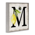 thumbnail image 3 of Stupell Industries Rustic Lodge Lemon & Bee M Letter Gray Framed Giclee Art, 12 x 12, by Creatif Belle, 3 of 8