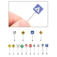thumbnail image 5 of Kokiya 14pcs 1:87 HO Traffic Signage Railway Highway Street Scenes Model Decoration ., 5 of 9