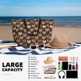 thumbnail image 6 of KLL Heart Print Large Beach Tote Bag Women Waterproof Sandproof Zipper Beach Tote Bag for Pool Gym Grocery Travel with Wet Pocket, 6 of 7