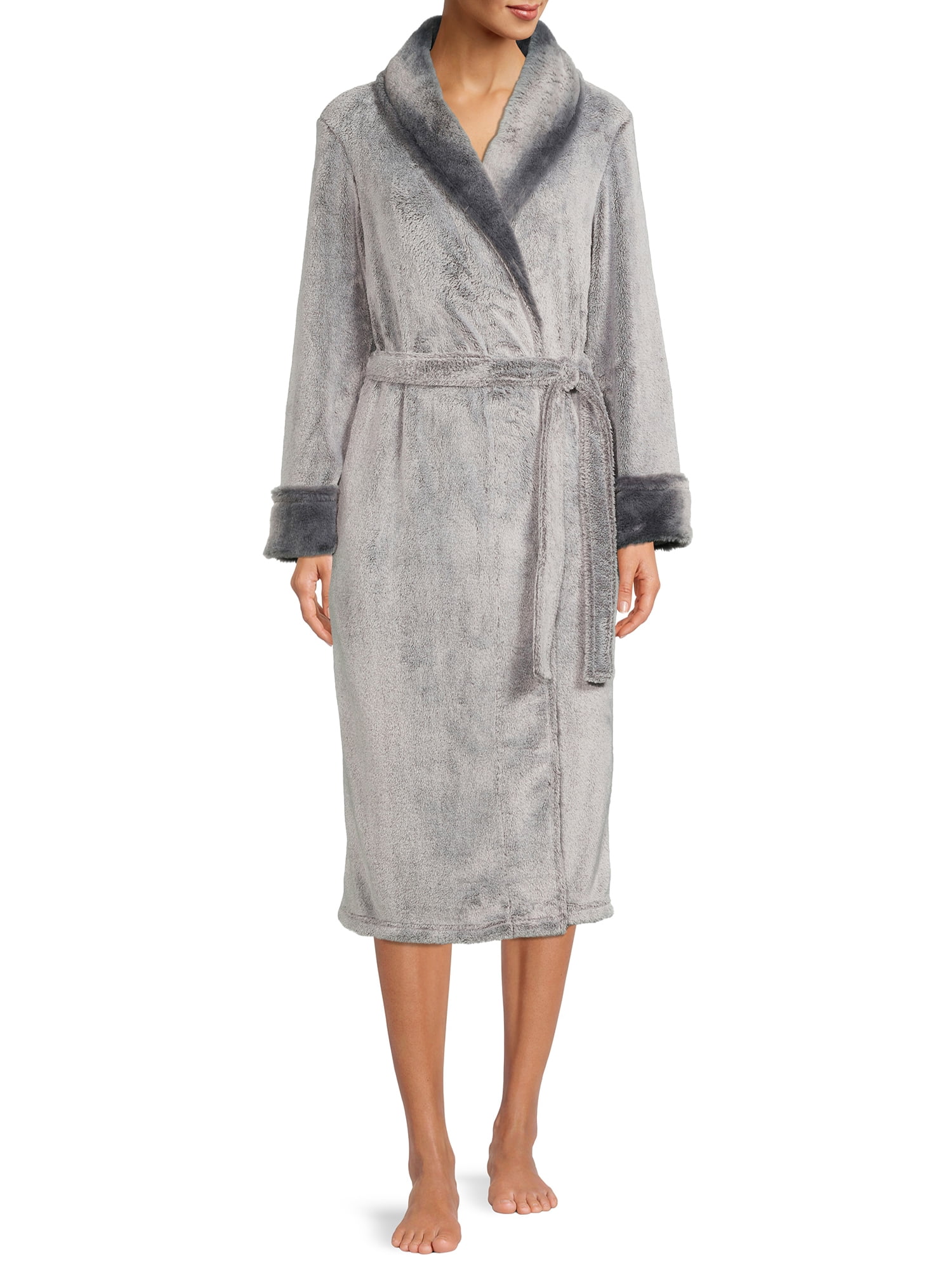 Secret Treasures Women’s and Women’s Plus Super Faux Mink Robe