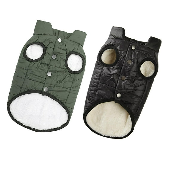 idealhome2016 Lightweight Vest for Pets Waistcoat Dogs Winter Coat Dog Winter Black Green