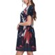thumbnail image 2 of Disketp Bulldog with Forest Flag para Vestido de Manga Corta para Mujeres, Vestidos de Verano para Mujeres, Casual y Holgado para la Playa, 2 of 6