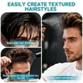 thumbnail image 5 of Texture Comb, Volumizing Fluffy Texture Styling Comb for Men and Women, Wide Tooth Comb Root Lifter Hair Styling Tool for Volume, Fringe Parting & Curly Hair, ABS Plastic (Black), 5 of 7