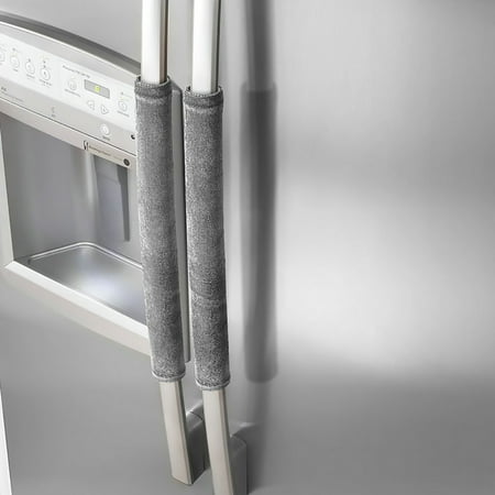 2PCS Refrigerator Handle Cover, Justdolife Anti-slip Refrigerator Door Protector Kitchen Appliance Decor 15.7'' x (Best Insulation For Refrigerator)