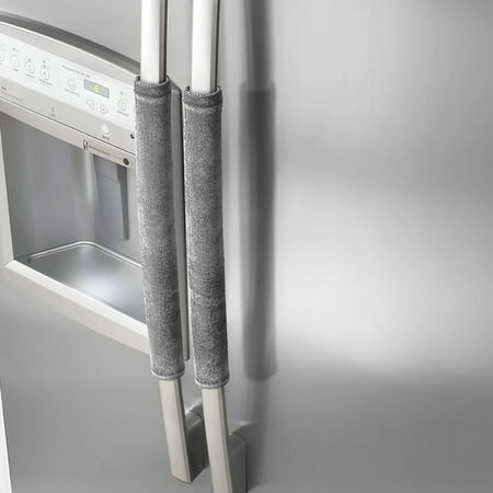 Samsung Refrigerator Handle Cover 2PCS Refrigerator Handle Cover, Justdolife Anti-slip Refrigerator Door Protector Kitchen Appliance Decor 15.7'' x 4.3'' ()
