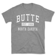 thumbnail image 1 of Butte North Dakota Classic Established Men's Cotton T-Shirt, 1 of 1