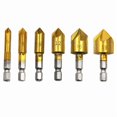 thumbnail image 4 of New Countersink Tool Bit Set 1/4'' Hex Shank Counter Sink For Steel Metal Wood B, 4 of 6