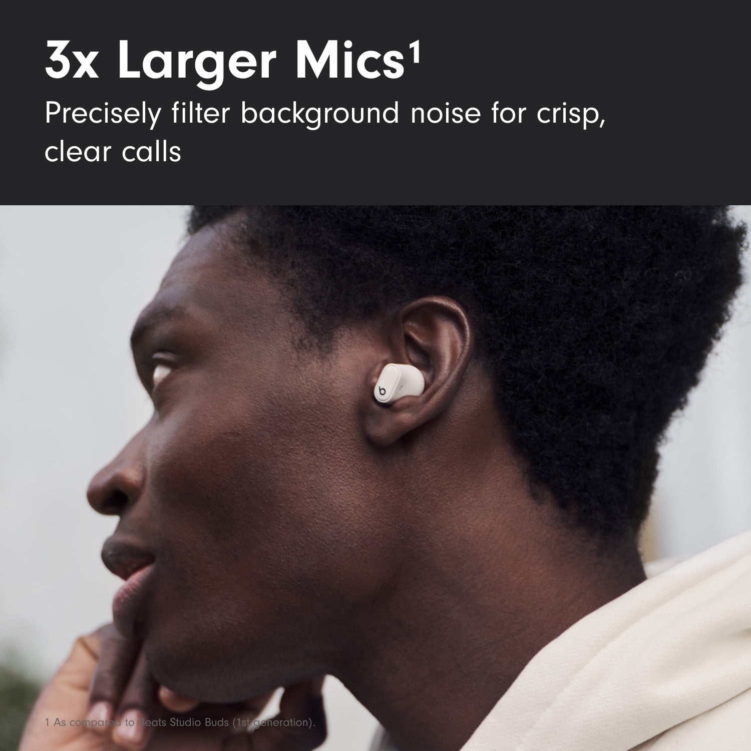 Beats Studio Buds + True Wireless Noise Cancelling Earbuds - Ivory