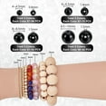 thumbnail image 5 of 765 cuentas redondas de vidrio blancas y negras de 4/6/8/10 mm para manualidades, para pulseras, collares, bisutería, cuentas góticas surtidas al por mayor., 5 of 5