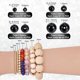 thumbnail image 5 of 765 cuentas redondas de vidrio blancas y negras de 4/6/8/10 mm para manualidades, para pulseras, collares, bisutería, cuentas góticas surtidas al por mayor., 5 of 5