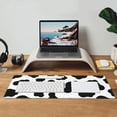 thumbnail image 3 of Cow Mouse pad Cow Print Mouse pad Office Decor for Women Men Black White Cow Print Mouse pad Desk pad Gaming Mousepad 31.5 * 11.8 Inches, 3 of 5
