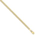 thumbnail image 2 of 14K Yellow Gold 3.1mm Solid Polished Light Flat Cuban Chain, 2 of 3