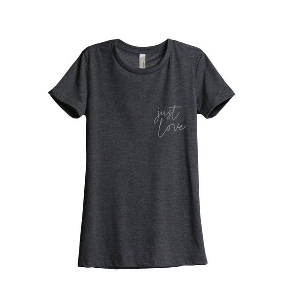 Just Love Women's Fashion Relaxed T-Shirt Tee Charcoal Grey 2X-Large