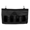 thumbnail image 1 of Bolsa de heno de tela Oxford de cuatro agujeros para conejos y mascotas, bolsa colgante, soporte para alimentador, contenedor de alimentación (negro), 1 of 14