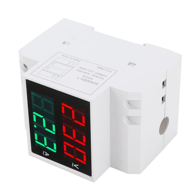 Digital Voltmeter Ammeter, Voltage Current Meter AC80-300V 0.1-99.9A Single Phase High Accuracy for Office