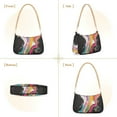 thumbnail image 7 of FORMRS Womens Shoulder Bag with Chain Strap Clutch Purse Cute Tote Handbag, Colorful Black, 7 of 7