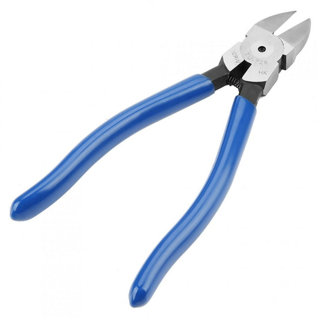 Alicates cortador de alambre, alicates diagonales azules de 8 pulgadas Alicates diagonales Pinzas para cables Aspecto llamativo Jadeshay A