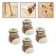 thumbnail image 5 of 4 fundas antideslizantes para patas de sillas, duraderos deslizadores de muebles con zapato, protectores suaves para patas de sillas, para el Marrón Sunnimix Protectores de suelo, 5 of 8