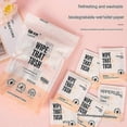 thumbnail image 2 of Portable Flushable Wet Toilet Paper - 1 Pack, 30Wipes - Individually Wrapped Extra Large Aloe Vera, 2 of 5