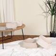 thumbnail image 6 of Unique Bargains 3 Pcs Woven Storage Basket Shelf Closet Organizer Bin Beige, 6 of 6