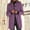Light Purple, variant on DuoJiaJ Women's Autumn Winter Vintage Solid Color Button Up Stand Collar Wool Coat Women Winter Coat Green L