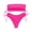 Hot Pink, variant on Minjewel Women's Strapless Bikini Top & Bottom Set Two Piece Sexy Push Up Swimsuit for Beach Photos Summer Vacation,Black,L