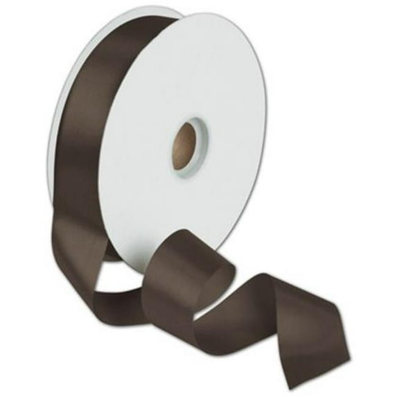 Deluxe Small Business Sales 5100-9-705 1.38 in. x 100 yds. Dyna Satin Ribbon, Chocolate