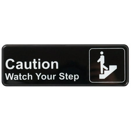 

3Pc Winco SGN-326 Caution Watch Your Step Information Sign 3 x 9