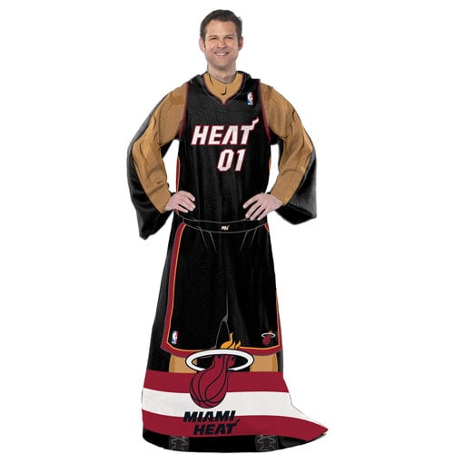 Miami Heat The Northwest Company Comfy Sleeved Throw - Black - OSFA