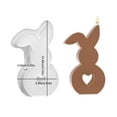 thumbnail image 3 of Easter Auspicious Love Rabbit Candle Silicone Oven For Fresh Baked Scent Beads DIY Handmade Fresh Soap Resin, 3 of 8