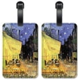 thumbnail image 1 of Van Gogh: Café Terrace - Luggage ID Tags / Suitcase Identification Cards - Set of 2, 1 of 5