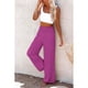 thumbnail image 3 of Pantalones anchos de mujer de talla grande de algodón y lino para primavera y verano, pantalones largos casuales con cintura elástica, versátiles, 3 of 6