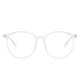 thumbnail image 4 of Gafas bloqueadoras de luz azul para hombre, antifatiga visual, montura ovalada, color transparente JAMW Sencillez, 4 of 5
